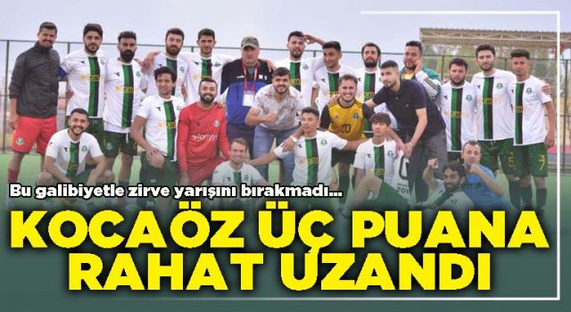 Kocaöz üç puana rahat uzandı