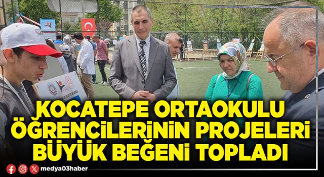 Kocatepe Ortaokulu öğrencilerinin projeleri büyük beğeni topladı