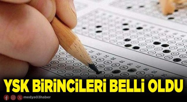 YSK birincileri belli oldu