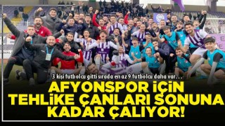 Afyonspor için tehlike çanları sonuna kadar çalıyor!