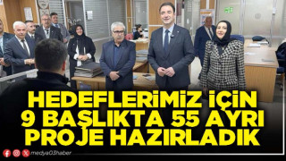 Küçükkurt: Hedeflerimiz için 9 başlıkta 55 ayrı proje hazırladık