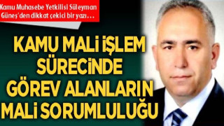 Kamu Mali İşlem Sürecinde Görev Alanların Mali Sorumluluğu