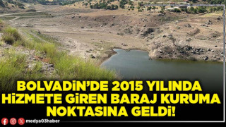 Bolvadin’de 2015 yılında hizmete giren baraj kuruma noktasına geldi!