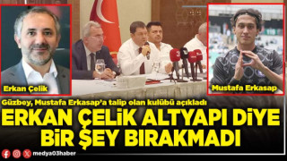 Erkan Çelik altyapı diye bir şey bırakmadı