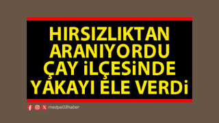 Hırsızlıktan aranıyordu Çay ilçesinde yakayı ele verdi