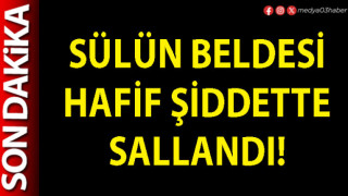 Sülün beldesi hafif şiddette sallandı!